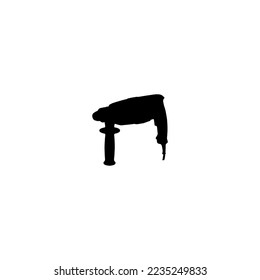 Drill icon. Simple style repair company big sale poster background symbol. Drill brand logo design element. Drill t-shirt printing. vector for sticker.