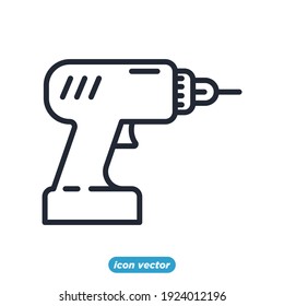 drill icon. drill symbol template for graphic and web design collection logo vector illustration