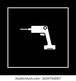 Drill icon. Tool drill equipment. Bor machine illustration. Vector illustration of a drill