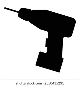 Drill Icon for Tools and Construction Work Design