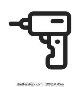 Drill icon vector