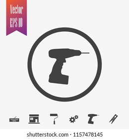 drill icon vector