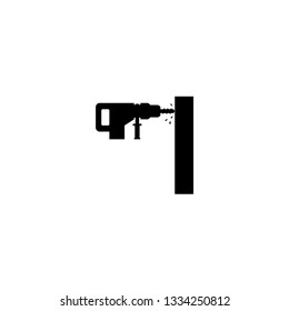 drill icon vector