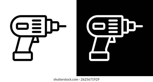 Drill icon vector collection. vector sign illustration