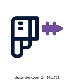 icono de taladro. icono vectorial de tono dual para su sitio web, móvil, presentación y diseño de logotipo.