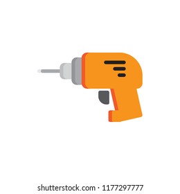 drill icon vector flat style