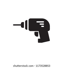 drill icon vector glyph style eps 10