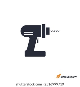 drill icon vector illustration. drill symbol isolated on white background