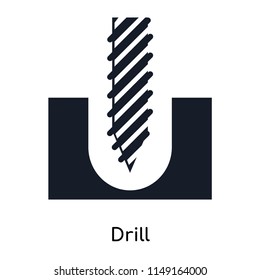 Drill icon vector isolated on white background for your web and mobile app design, Drill logo concept