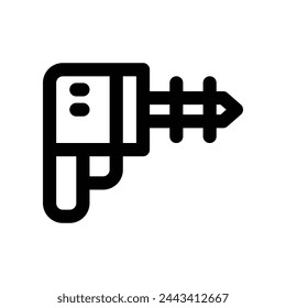 drill icon. vector line icon for your website, mobile, presentation, and logo design.