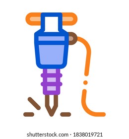 drill icon vector. drill sign. color symbol illustration