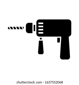 Drill icon vector sign and symbol on trendy design