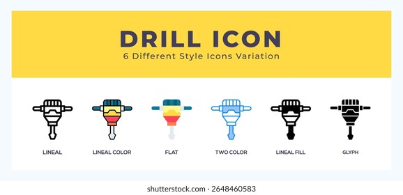Drill icon vector for web. and mobile app