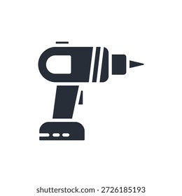 drill icon. vector.Editable stroke.linear style sign for use web design,logo.Symbol illustration.