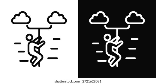 Estilo de fondo blanco y negro del icono del taladro