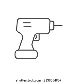 Drill icons  symbol vector elements for infographic web