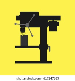 Drill Industry Working Milling Icon