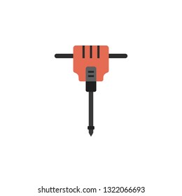 drill, jackhammer, labor icon. Element of color construction icon. Premium quality graphic design icon. Signs and symbols collection icon for websites, web design, mobile app