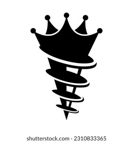 drill king icon logo design 