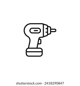 Drill line icon isolated on white background