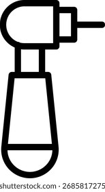 Drill Line Icon Vector Design