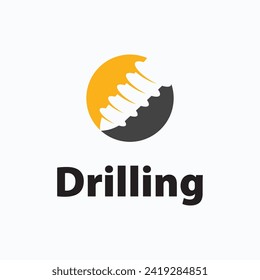 Drill Logo Sign Vector Template