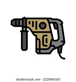 drill machine color icon vector. drill machine sign. isolated symbol illustration