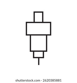 drill machine icon editable outline stroke vector eps