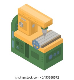 Drill machine icon. Isometric of drill machine vector icon for web design isolated on white background