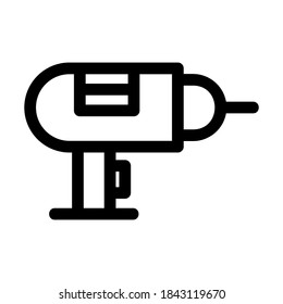 drill machine icon or logo isolated sign symbol vector illustration - high quality black style vector icons
