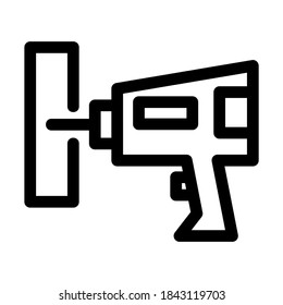 drill machine icon or logo isolated sign symbol vector illustration - high quality black style vector icons
