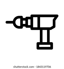drill machine icon or logo isolated sign symbol vector illustration - high quality black style vector icons
