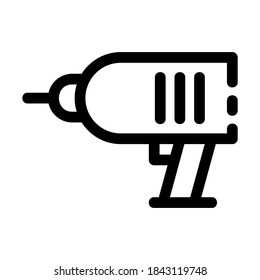 drill machine icon or logo isolated sign symbol vector illustration - high quality black style vector icons
