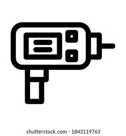drill machine icon or logo isolated sign symbol vector illustration - high quality black style vector icons
