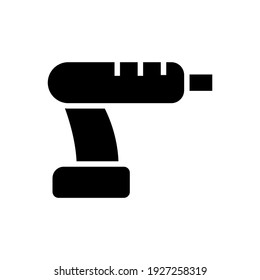 drill machine icon or logo isolated sign symbol vector illustration - high quality black style vector icons
