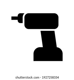 drill machine icon or logo isolated sign symbol vector illustration - high quality black style vector icons
