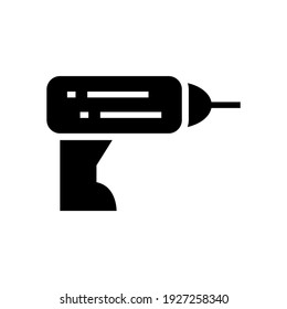 drill machine icon or logo isolated sign symbol vector illustration - high quality black style vector icons

