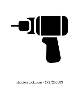drill machine icon or logo isolated sign symbol vector illustration - high quality black style vector icons
