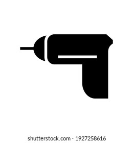 drill machine icon or logo isolated sign symbol vector illustration - high quality black style vector icons
