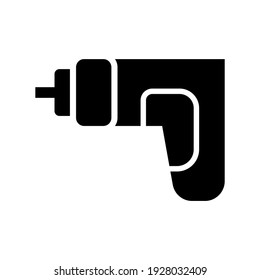 drill machine icon or logo isolated sign symbol vector illustration - high quality black style vector icons
