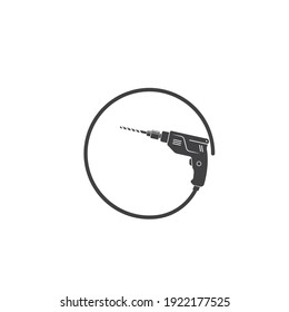drill machine icon vector illustration design template  