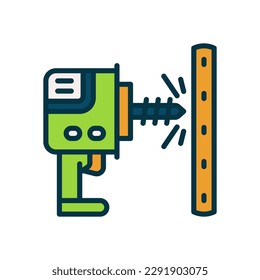 drill machine icon for your website, mobile, presentation, and logo design.