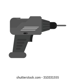 Drill, drill machine, jackhammer icon vector image. Can also be used for construction, interiors and building. Suitable for use on web apps, mobile apps and print media.