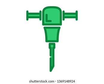 drill machine line icon. Element of drill machine icon for mobile concept and web apps. Thin filled line drill machine icon can be used for web and mobile - Vector