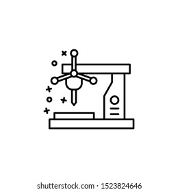 Drill machine manufacture icon. Element of manufacturing