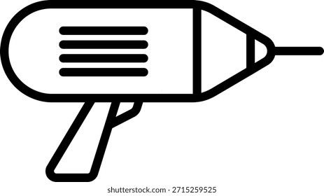 Diseño de icono de contorno de máquina de taladro