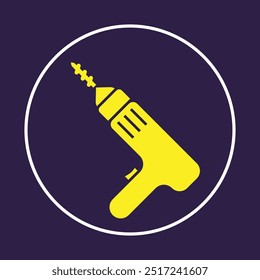 Drill Machine trendy icon rich abstract vector illustration colorful artwork lovely design.eps
