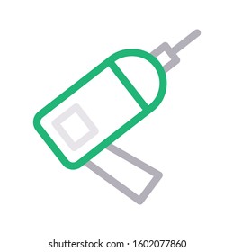 drill machine vector color line icon 