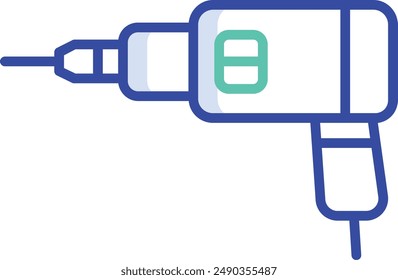 Drill outline color vector illustrations