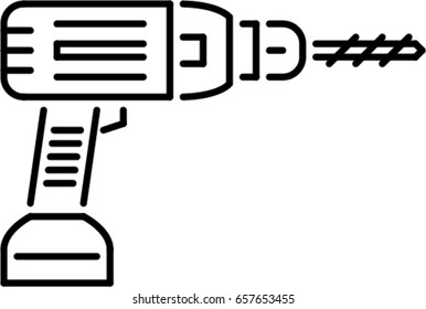 drill outline icon